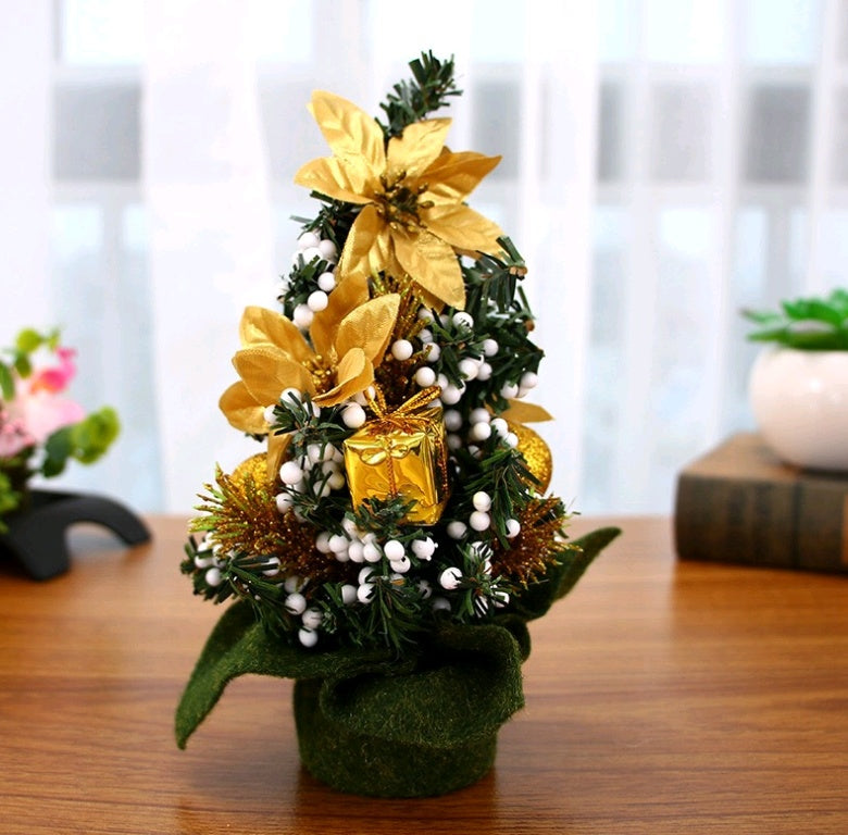 20cm Mini Christmas Tree Ornaments Desktop Holiday Decoration