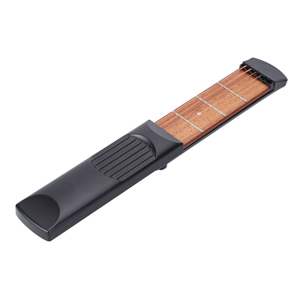 Pocket Guitar Portable for Acoustic Guitar Practice Tool Gadget Chord Trainer 6 String 4 Fret Model for Beginner Finger training