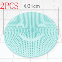 3PCS Round blue