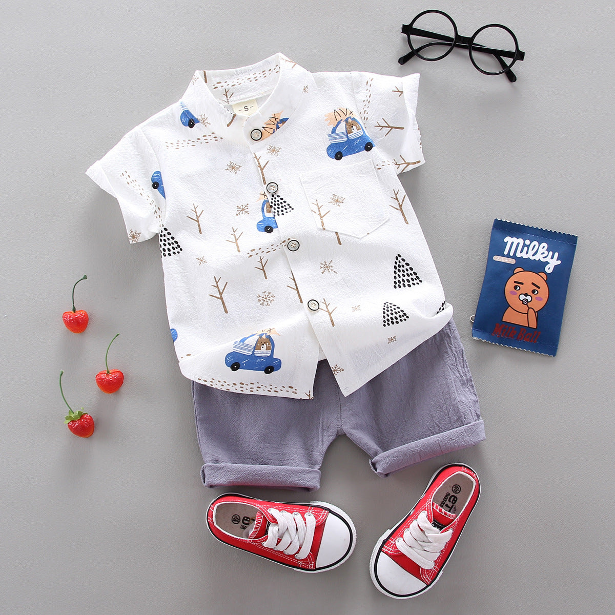 Unisex Soft Cotton Two Piece Toddler Set Regular Fit