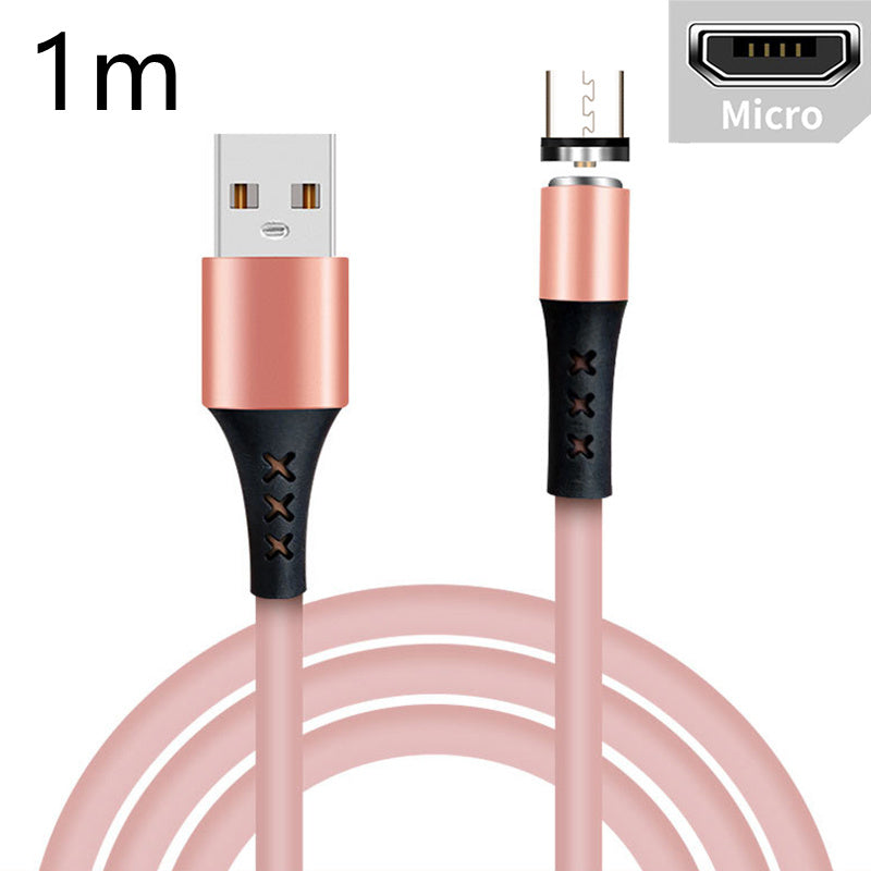Silicone Fast Charging Mobile Phone Data Cable