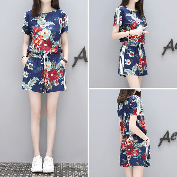 Summer Women's Large Loose And Slim Two Piece Suit