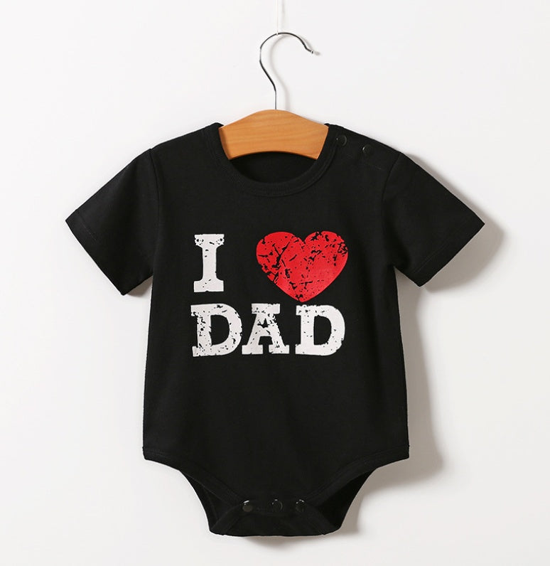 Baby Short Sleeve Triangle Romper – Newborn Cotton One-Piece
