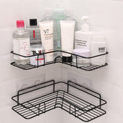Wrought Iron Corner Bathroom Shelf – Shower & Kitchen Storage Rack Holder