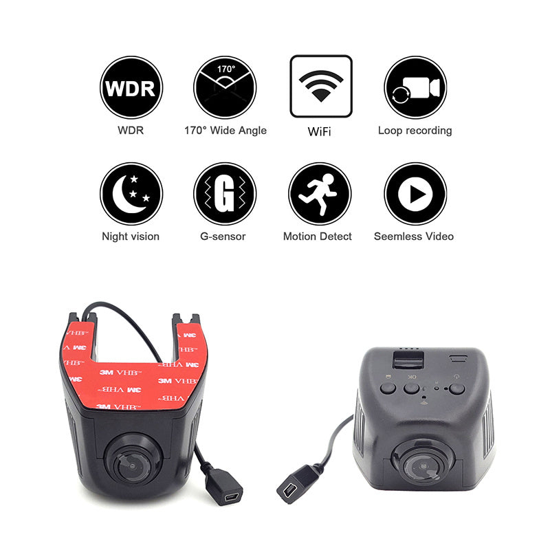Hidden Car Dash Cam – Compact Night Vision Recorder