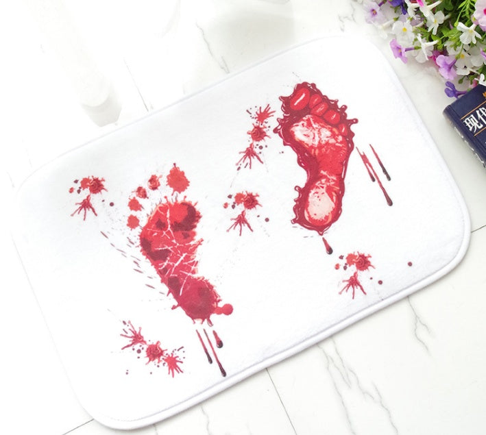 Blood Red Bath Mat – Bold & Absorbent Bathroom Rug