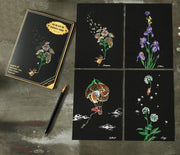 Scratch Painting – 4-Piece Flower Set – DIY Art Craft Kit for Kids and Adults