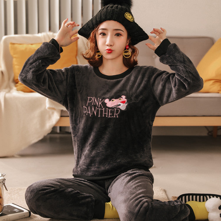 Coral Fleece Sweet Student Winter Homewear