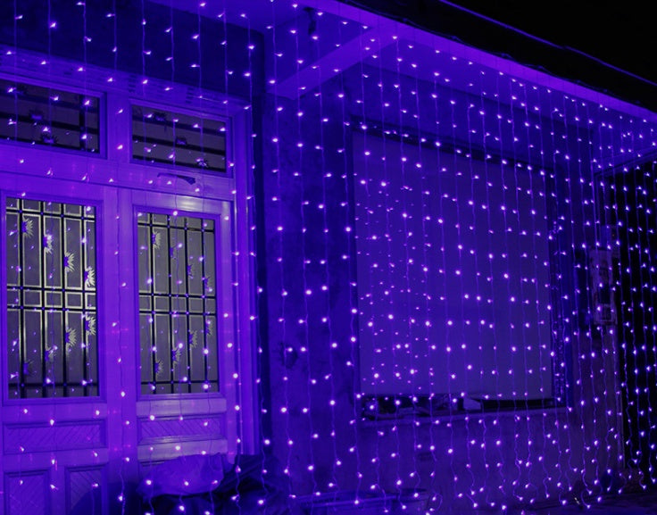 Festive 3x3m Christmas LED Curtain Lights