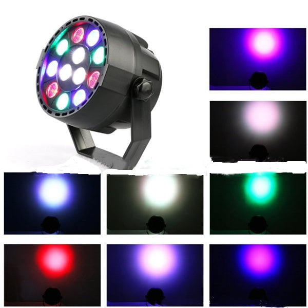 Aluminum LED Par Light 12W RGBW For Home Party IP20