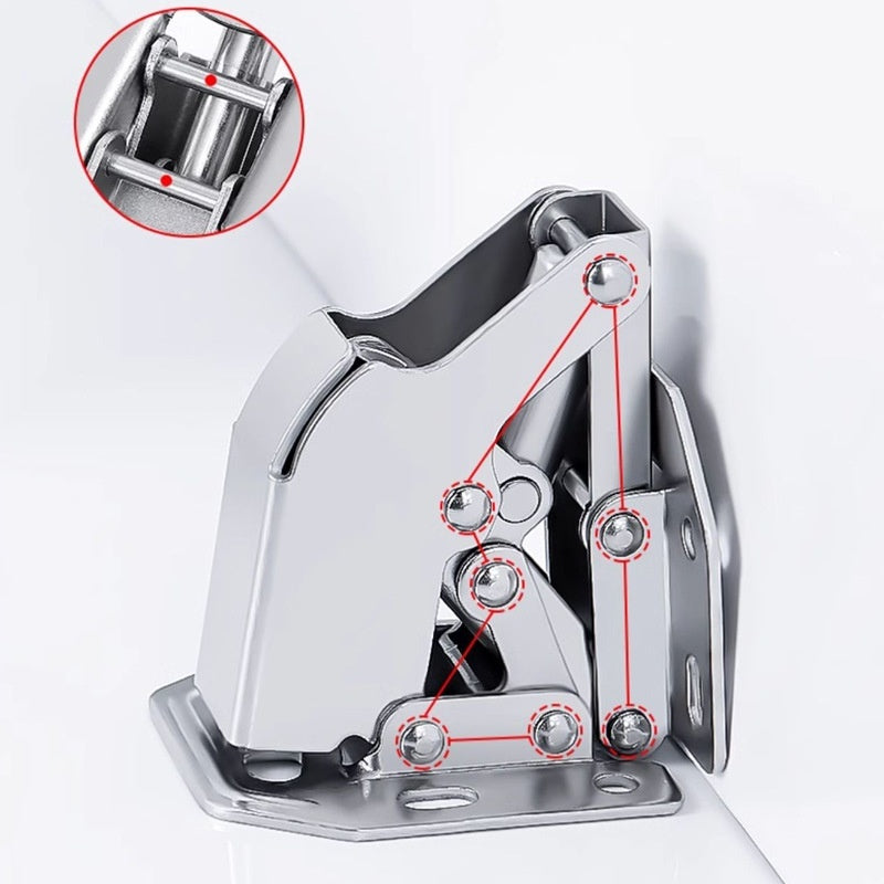 Slotting-free Stainless Steel Thickened Frog Hinge Mute Home Universal Cabinet Door Spring Buffer