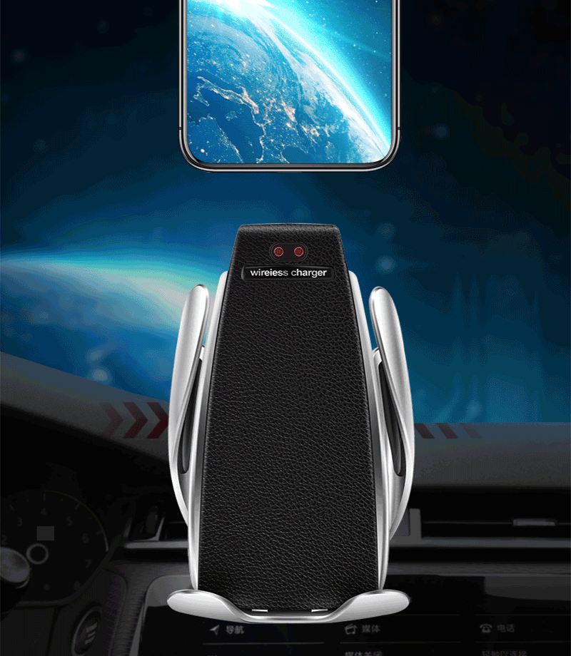 Penguin Wireless Car Charger Mount – Auto-Clamping 10W Fast Charging