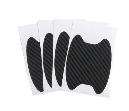 4pcs Carbon Fiber Car Door Handle Stickers – Scratch-Resistant