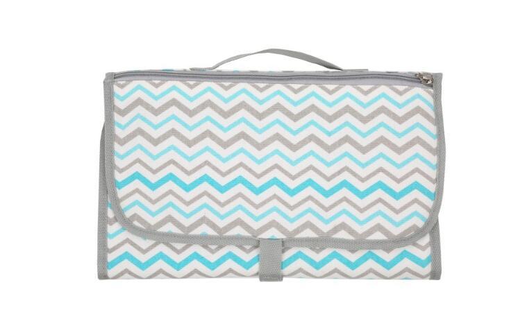 Baby Portable Foldable Waterproof Diaper Changing Mat – Travel Play Mat with Storage Bag