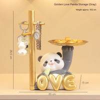 Panda Storage Gold LOVE Gray
