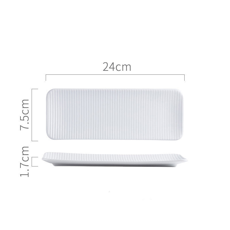 New Bone China Sushi Plate Rectangular Serving Dish