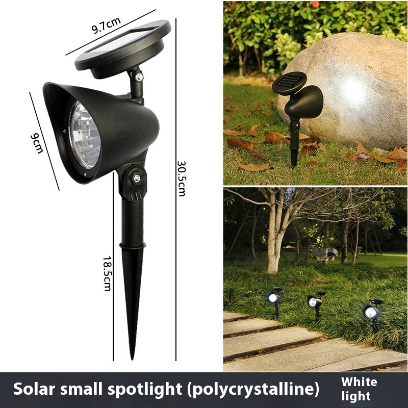 Solar Lawn Spotlights 4LED – Outdoor Waterproof Landscape Decorative Lamp for Courtyard & Garden