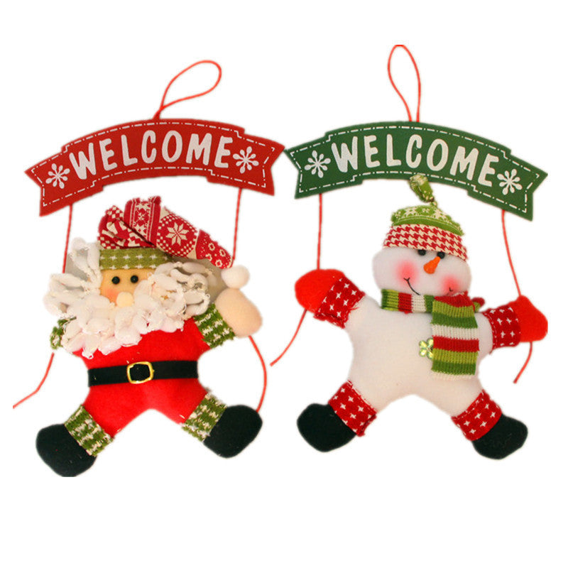 Christmas Cloth Garland Door Hanging Decoration