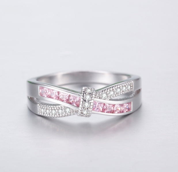 Zircon Luxury Princes Wedding Engagement Ring