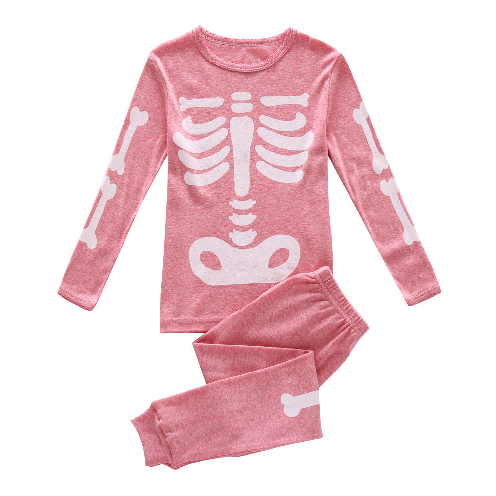 Children’s Halloween Luminous Pajamas Set Glow in the Dark Sleepwear