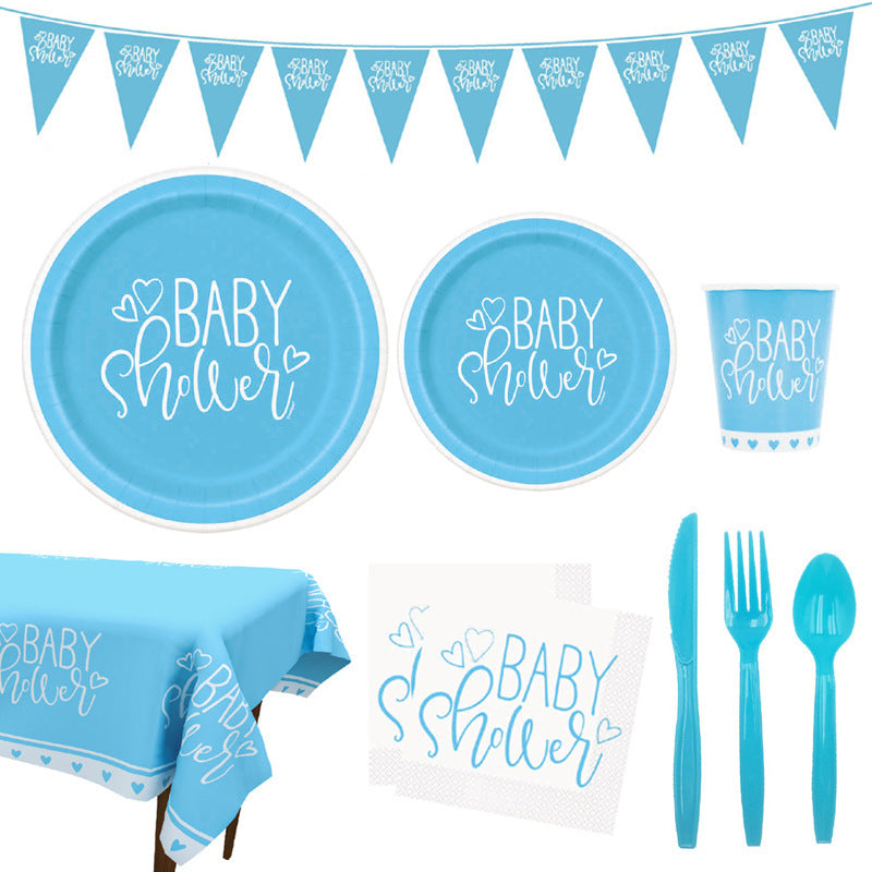 BABY SHOWER Disposable Tableware Set