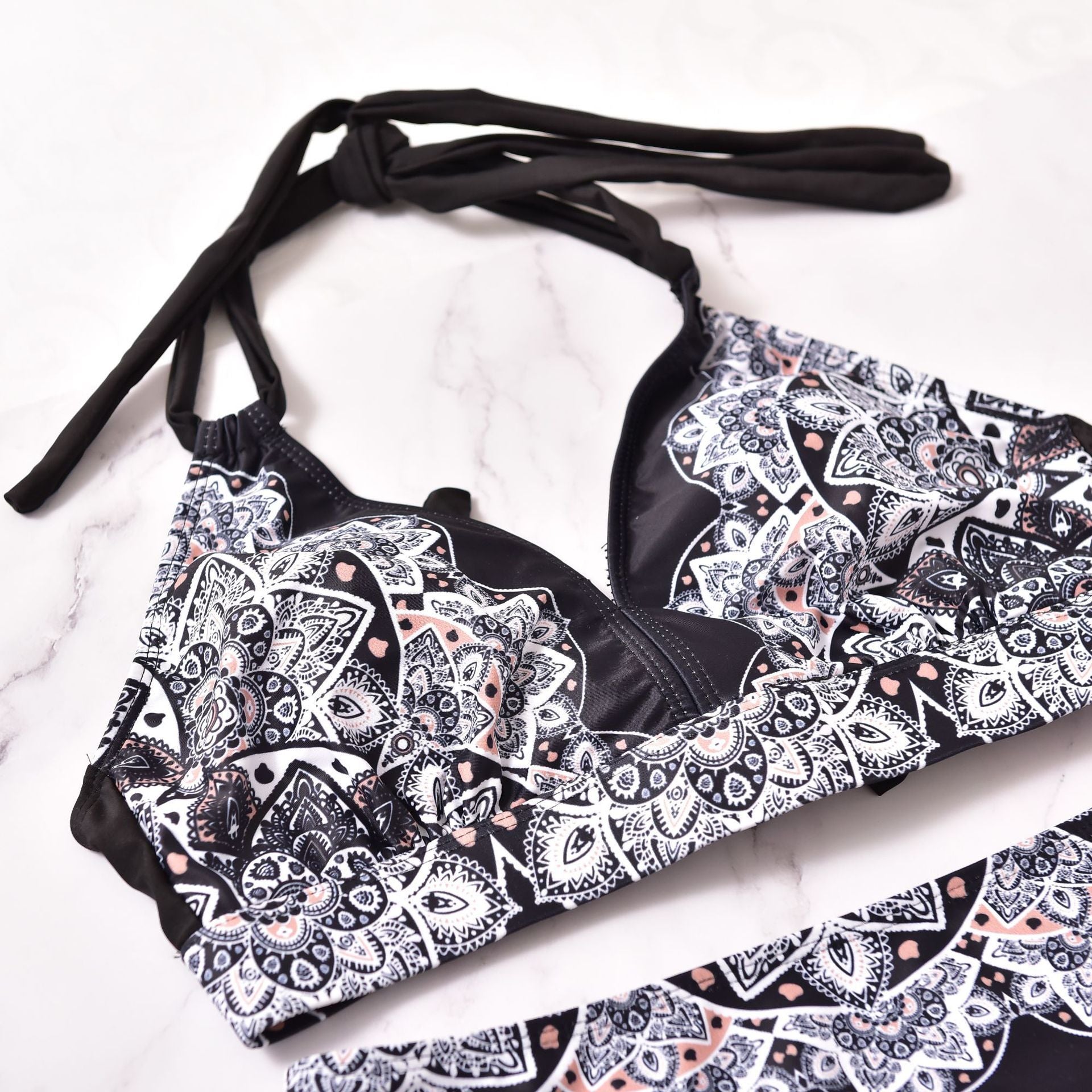 Women’s Printed Split Bikini Set – Beach Swimwear