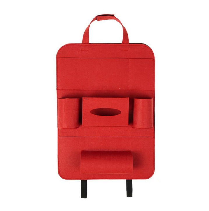 Car Backseat Organizer – Multi-Pocket Wool Felt Storage Bag for Vehicle Accessories