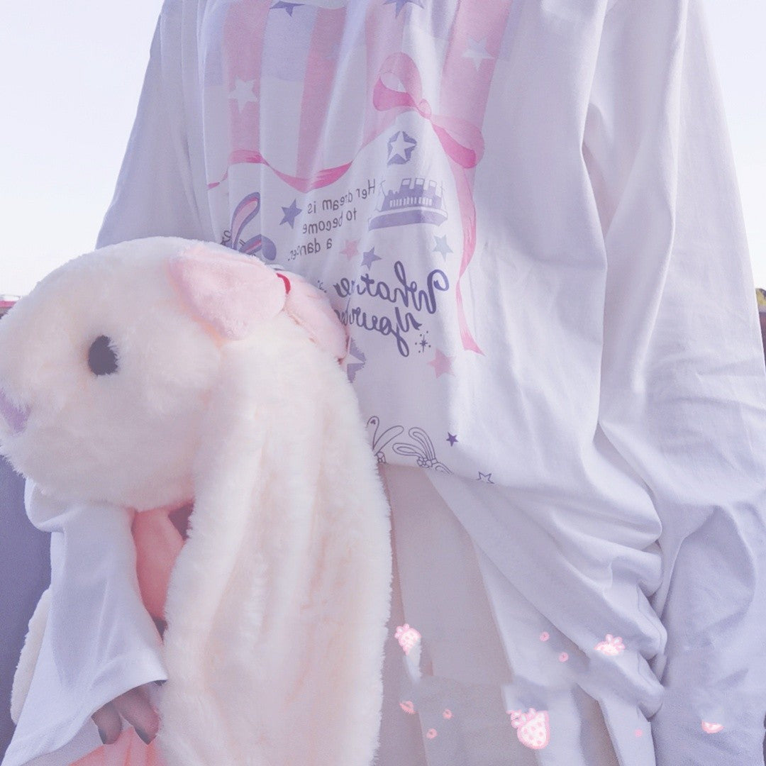 Women's Japanese Style Cotton Long Sleeve Tee