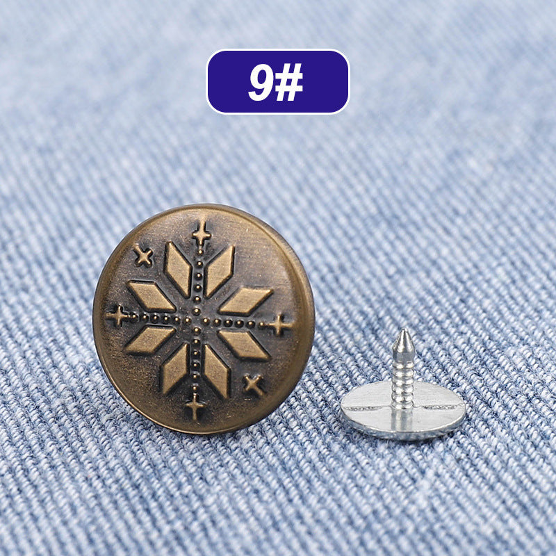 Adjustable Jeans Buttons – No-Sew Waist Adjustment Tool