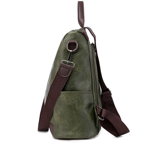 Anti-theft Soft Leather Backpack for Women