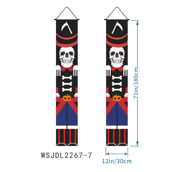 Halloween Curtain Hanging Banner Party Decoration