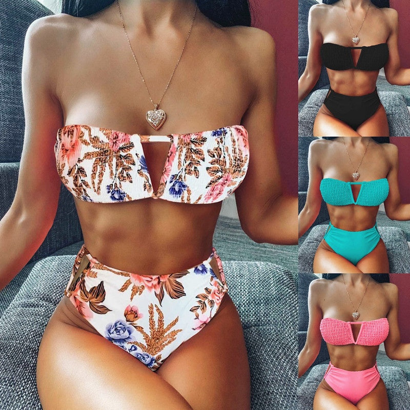 Women’s High-Quality Nylon Backless Swimwear Set – Stylish & Durable