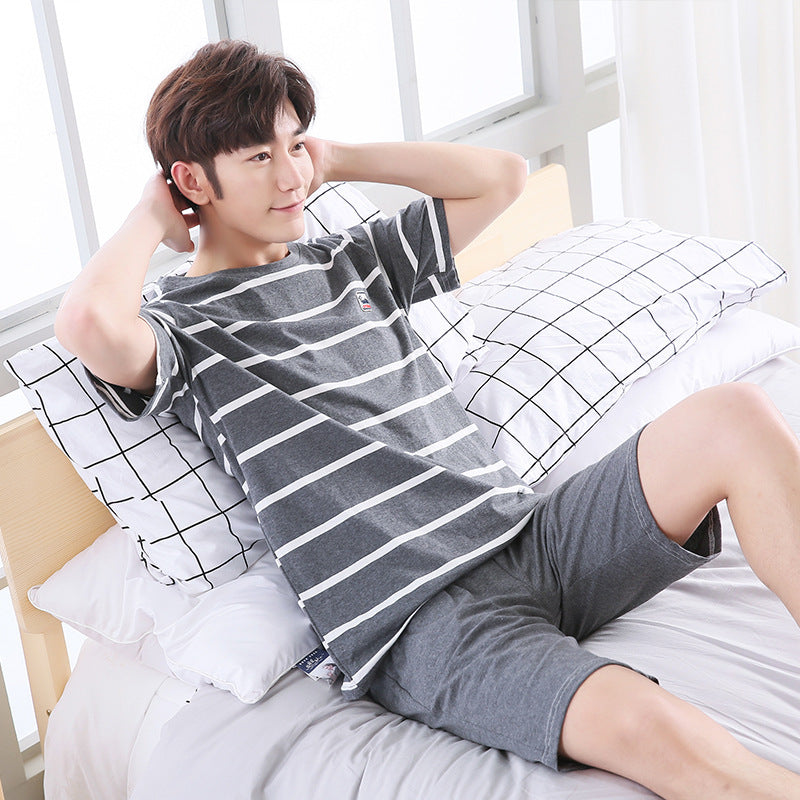 Summer short sleeve cotton casual men's style