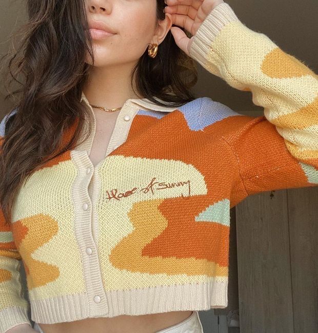 Retro Sweater Cardigan Jacket Women Knitwear