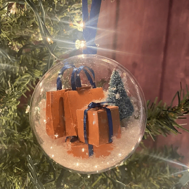 Christmas Tree Transparent Ball Hanging Decoration Ornaments