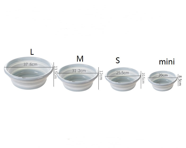 Portable Folding Water Basin – Outdoor Travel Collapsible Wash Tub