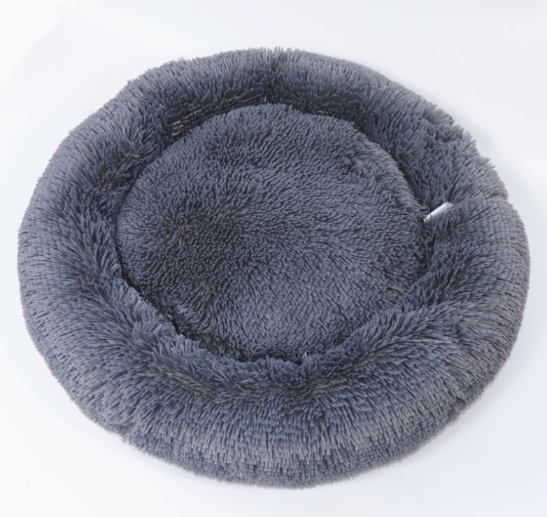 Soft Long-Hair Plush Pet Nest Bed in Multiple Sizes and Colors