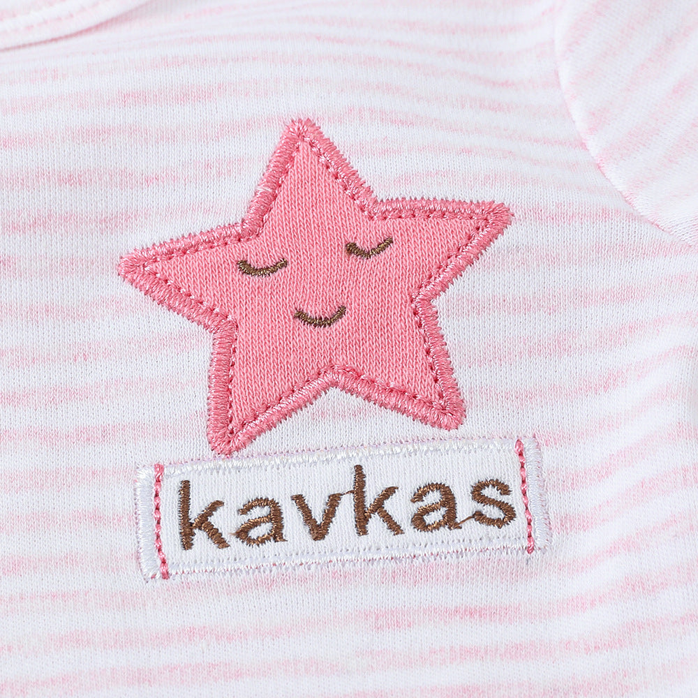 Baby Summer Cartoon Short-Sleeved Triangle Romper – Cute & Breathable Infant One-Piece