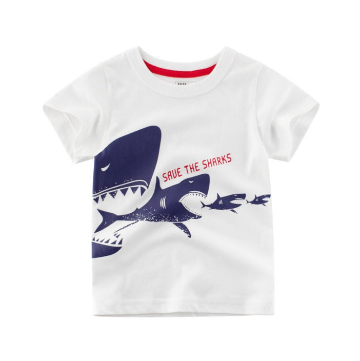 Kids Short Sleeve Korean Cotton Blend Tee Regular Fit