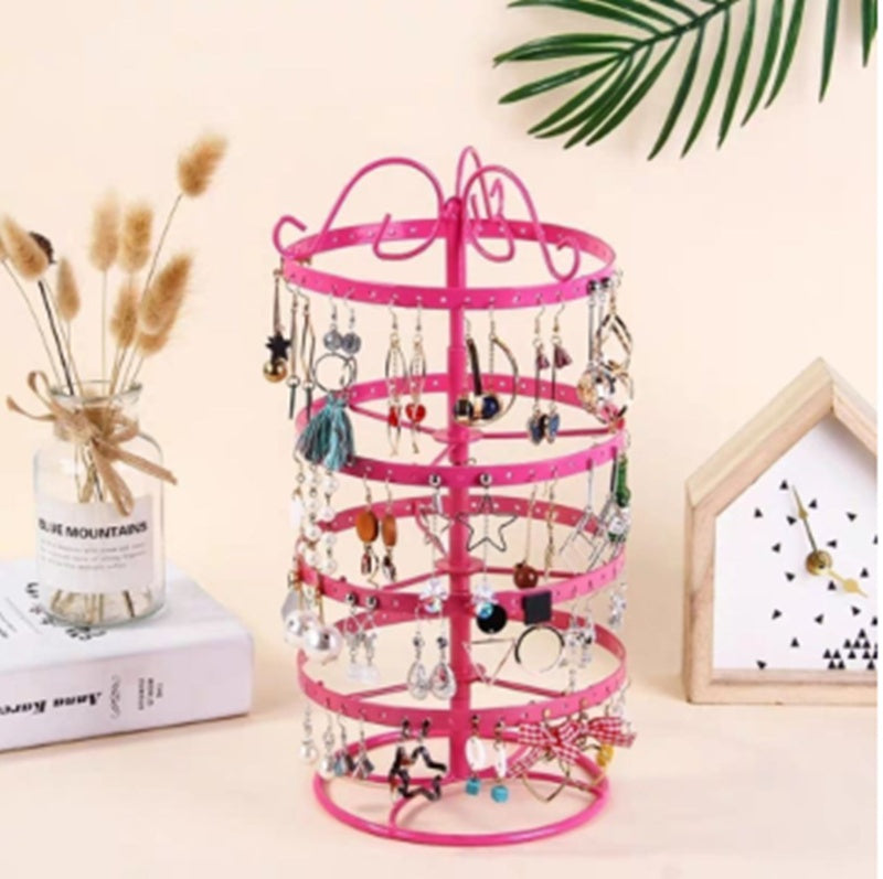 Creative Female Home Earring Holder Storage Rotating