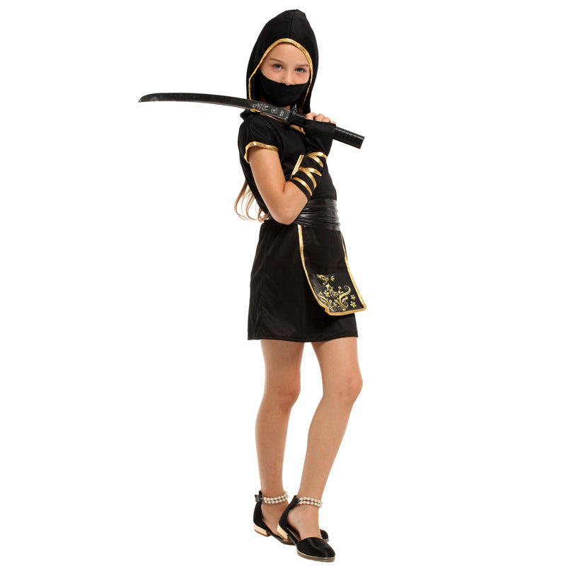 Kids Ninja Costume – Children’s Halloween Cosplay Outfit in Sizes M-XL