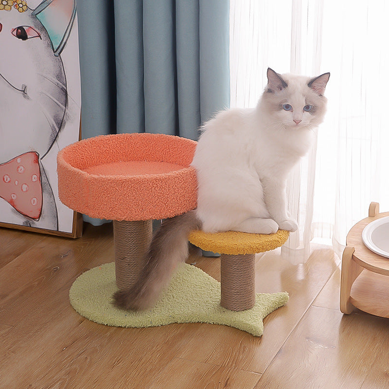 One-piece Tongtian Column Small Climbing Frame With Nest