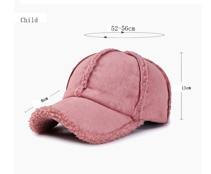 Women's Solid Color Peaked Baseball Cap with Distressed Edge Design