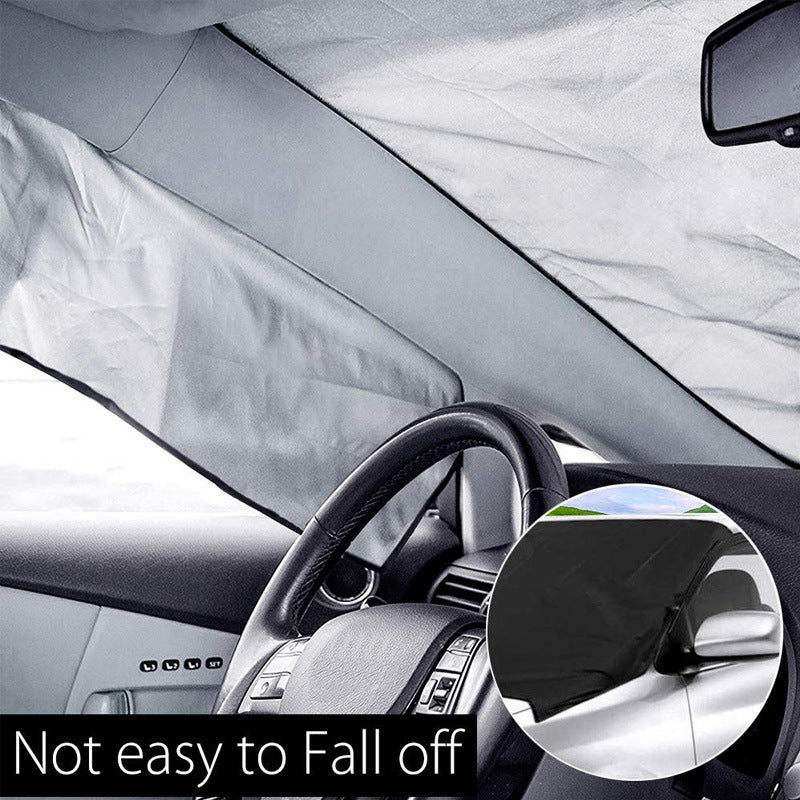 Car Windshield Snow Cover – Ice/Frost Protector with Mirror Covers