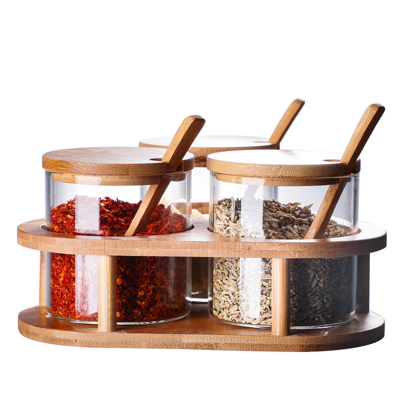 Kitchen Seasoning Jar Set – Household Spice Container Organizer