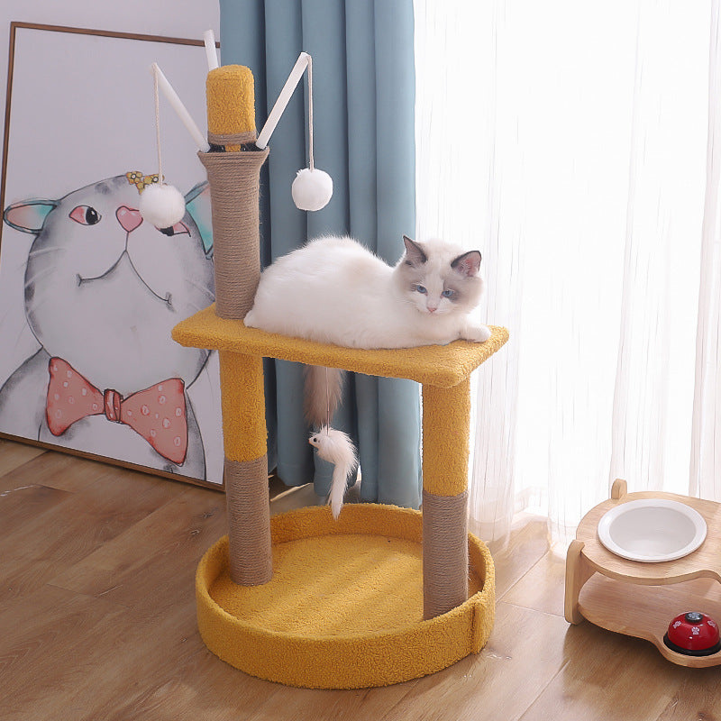 One-piece Tongtian Column Small Climbing Frame With Nest