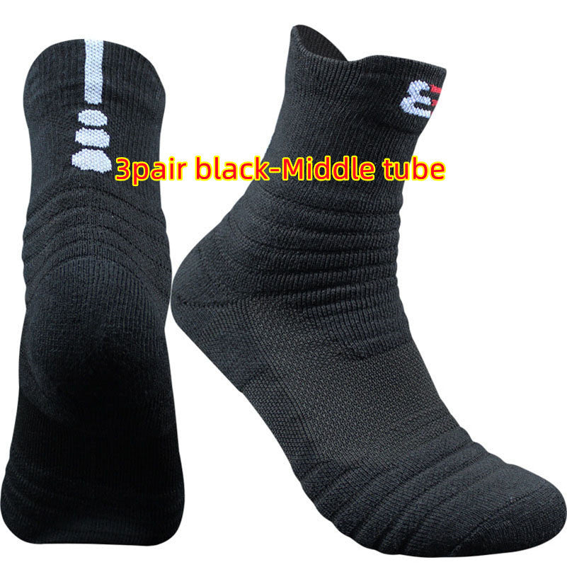 Pure Color Cotton Blend Socks