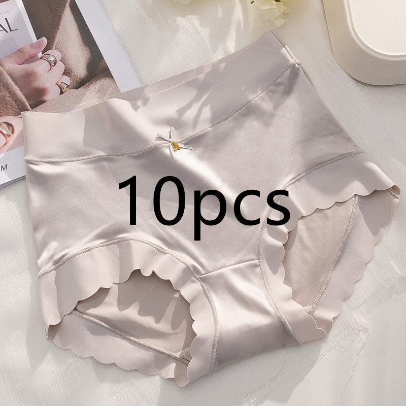 Women’s Seamless Satin ‘Ice Silk’ Underwear – Glossy Finish
