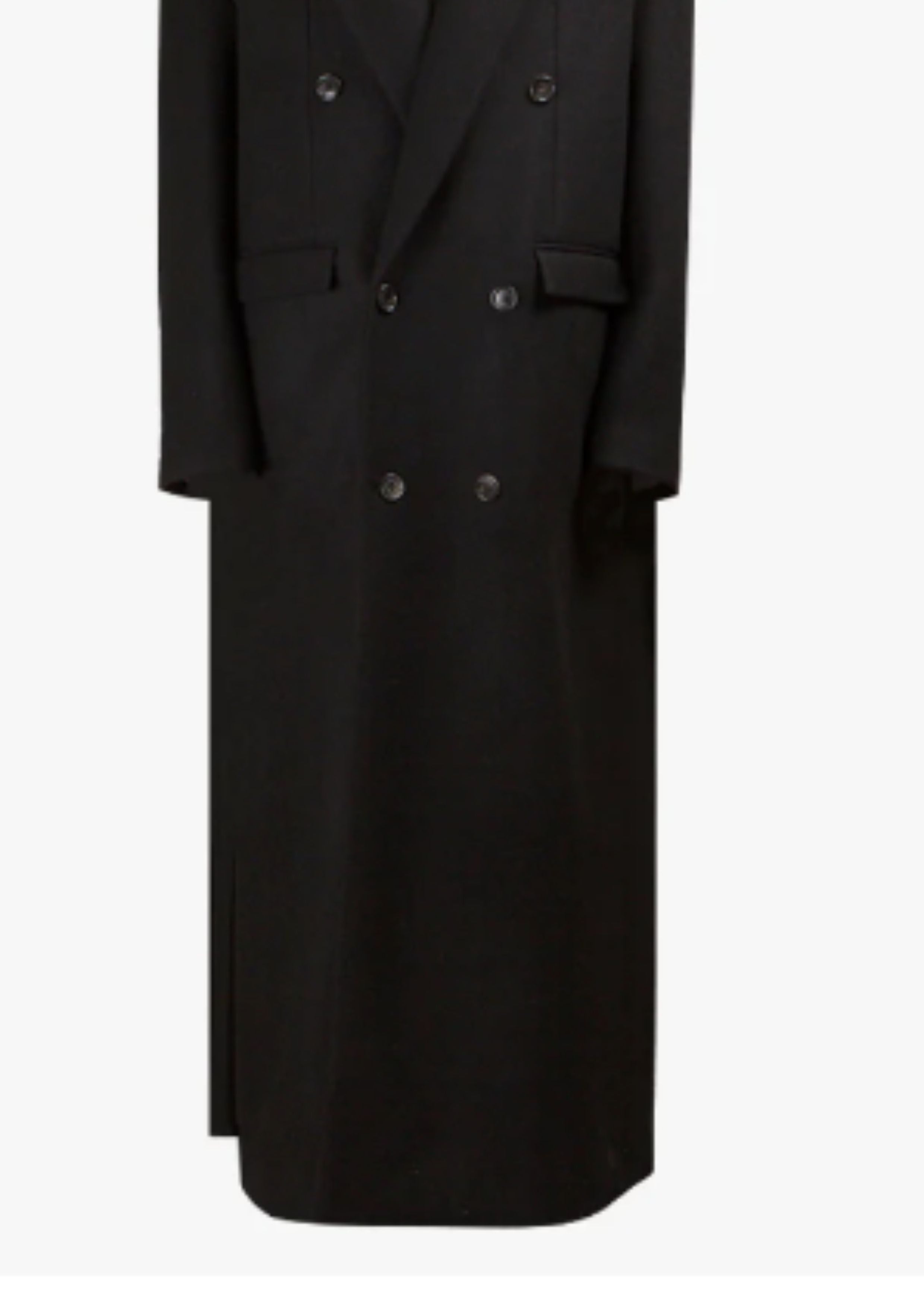 Loose Profile Long Below The Knee Overcoat Coat For Men