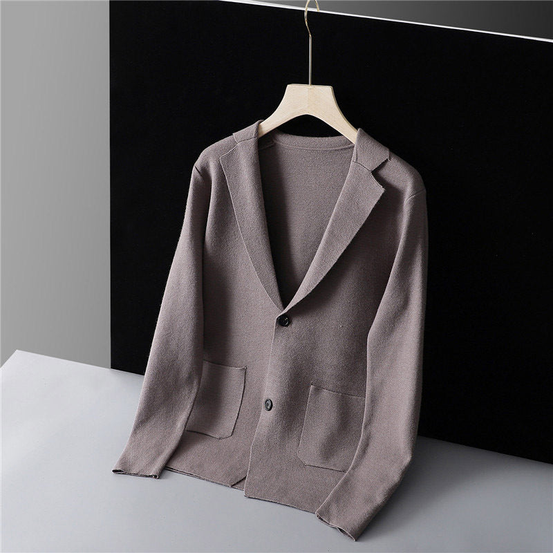 Unisex Youth Slim Fit Two Button Coat Acrylic Fiber